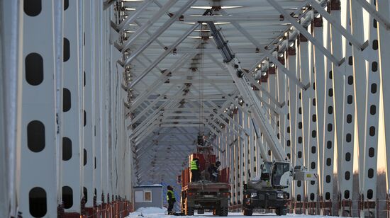 Russia Siberia Bridge Construction