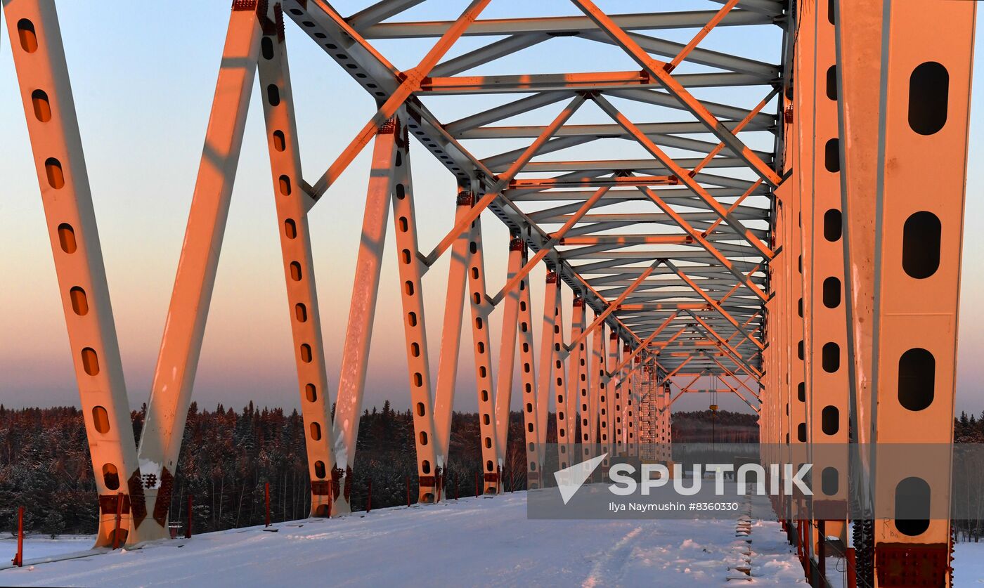 Russia Siberia Bridge Construction