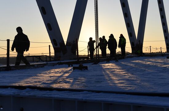 Russia Siberia Bridge Construction