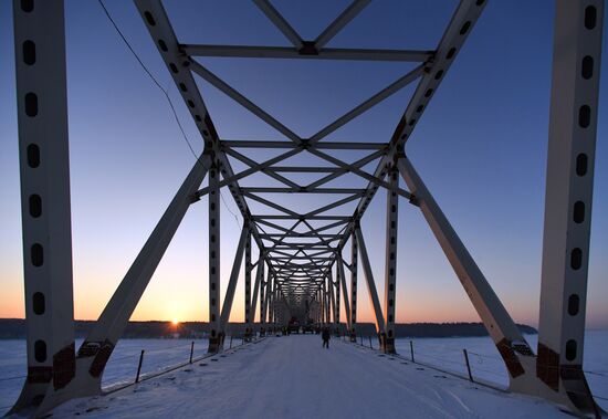 Russia Siberia Bridge Construction