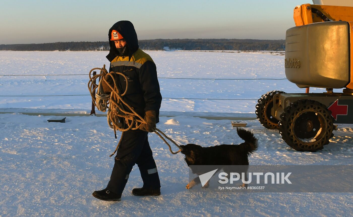 Russia Siberia Bridge Construction
