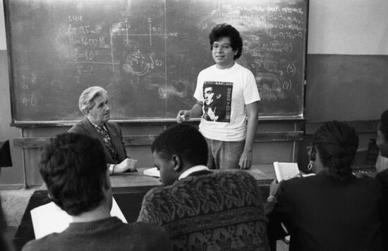 Colombian student studying at Kharkov University