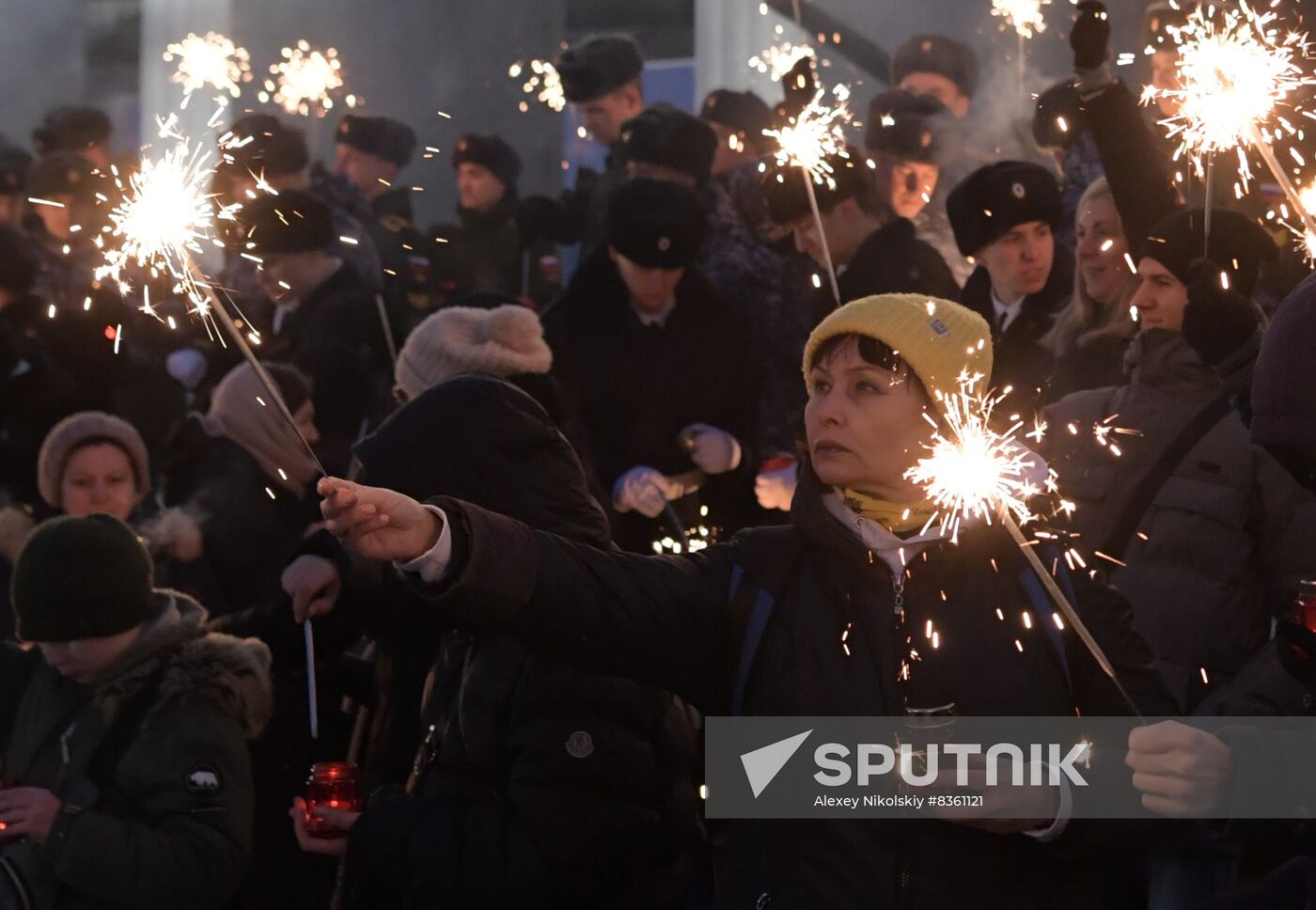 Russia WWII Leningrad Siege Lifting Anniversary Rally