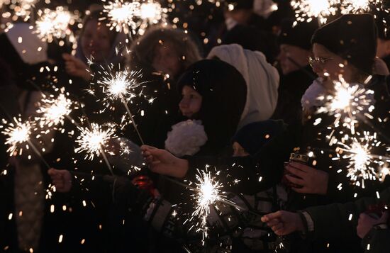 Russia WWII Leningrad Siege Lifting Anniversary Rally