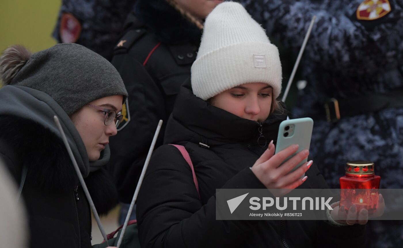 Russia WWII Leningrad Siege Lifting Anniversary Rally