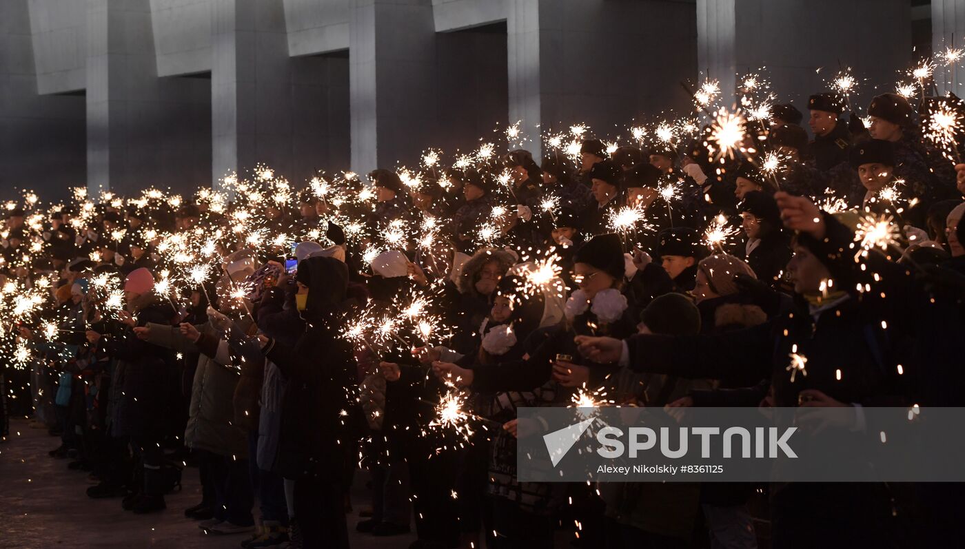 Russia WWII Leningrad Siege Lifting Anniversary Rally