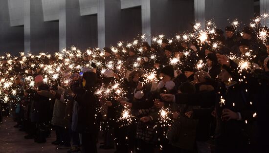 Russia WWII Leningrad Siege Lifting Anniversary Rally