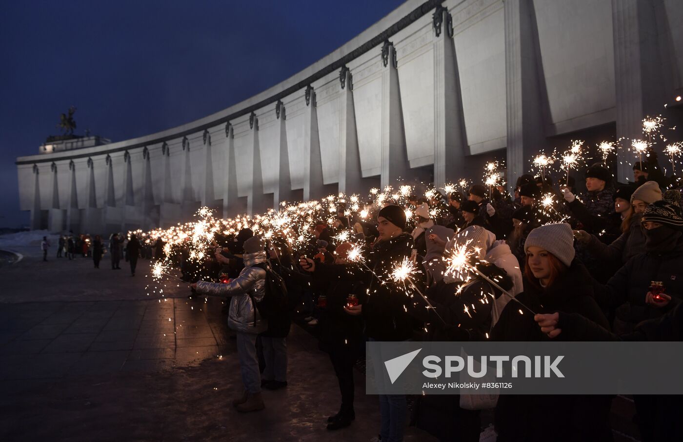Russia WWII Leningrad Siege Lifting Anniversary Rally