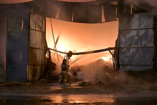 Russia Storage Fire