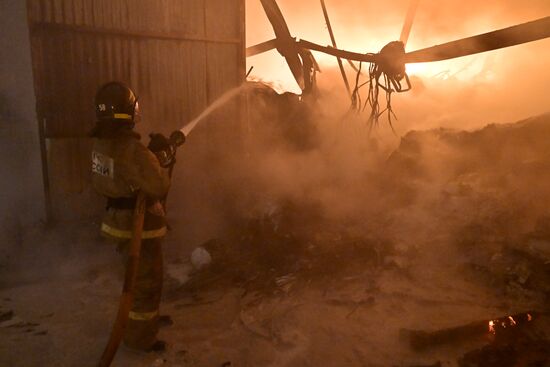 Russia Storage Fire