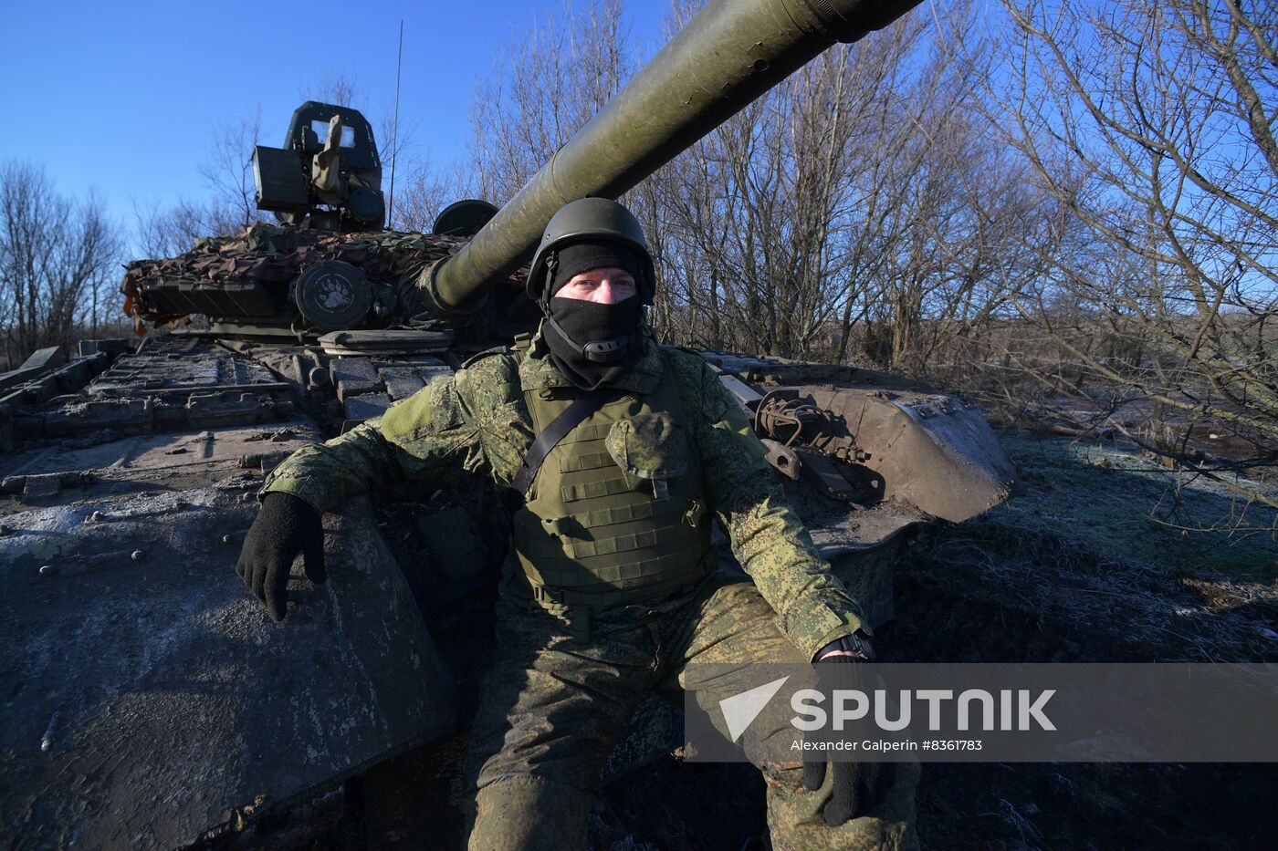 Russia Ukraine Military Operation Tank Unit