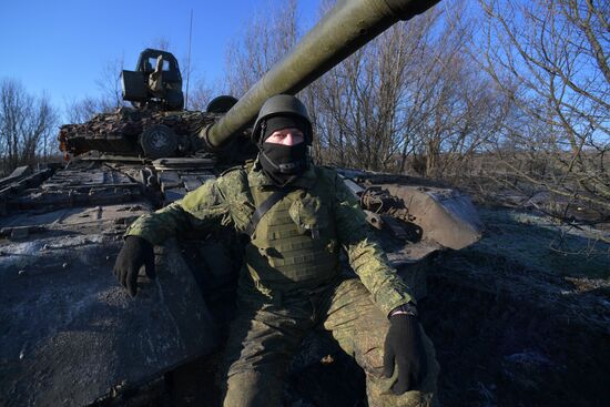 Russia Ukraine Military Operation Tank Unit