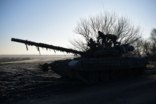 Russia Ukraine Military Operation Tank Unit