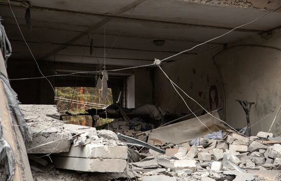 Russia Ukraine Military Operation Shelling