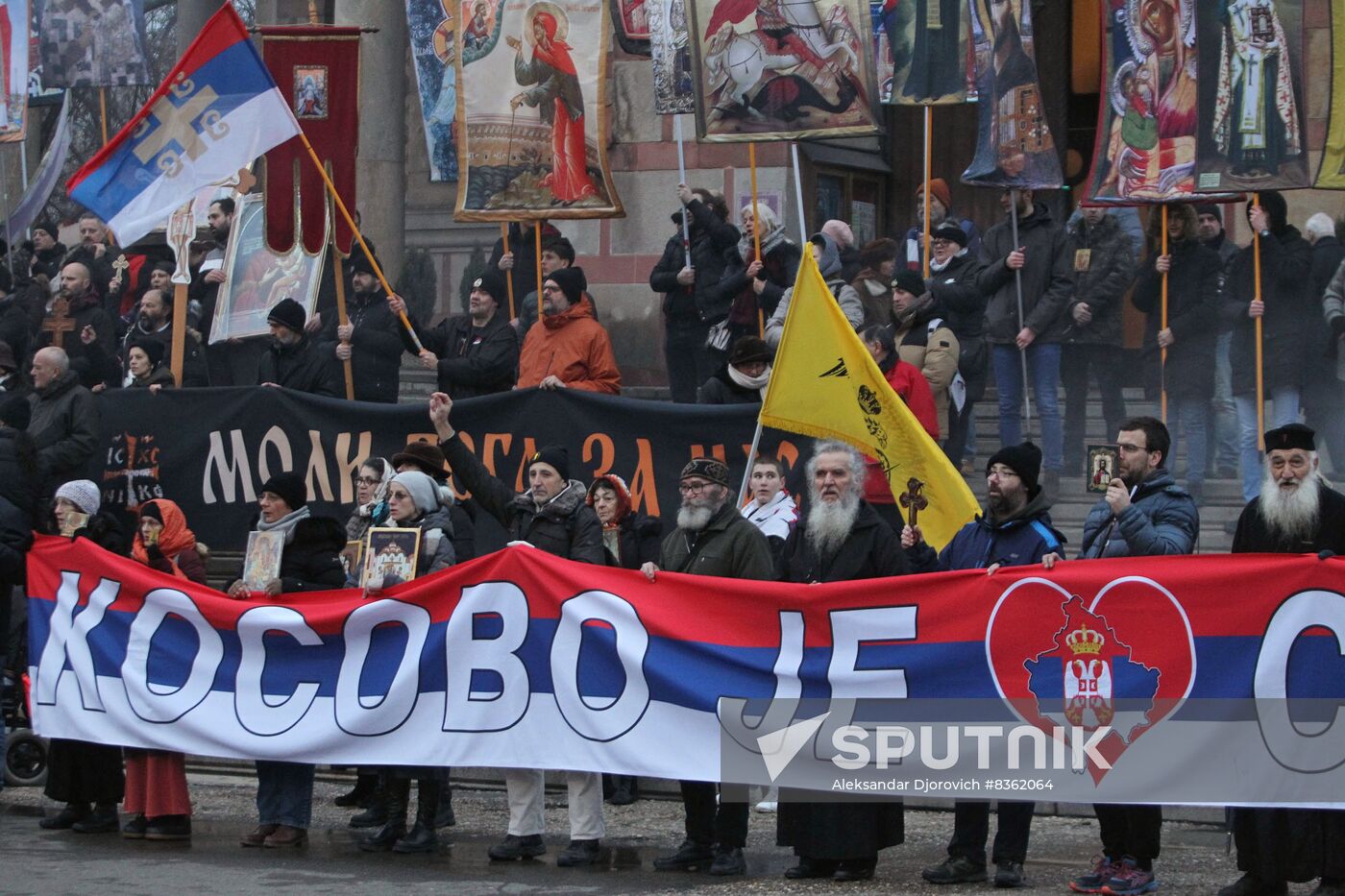 Serbia Kosovo Tensions Rally