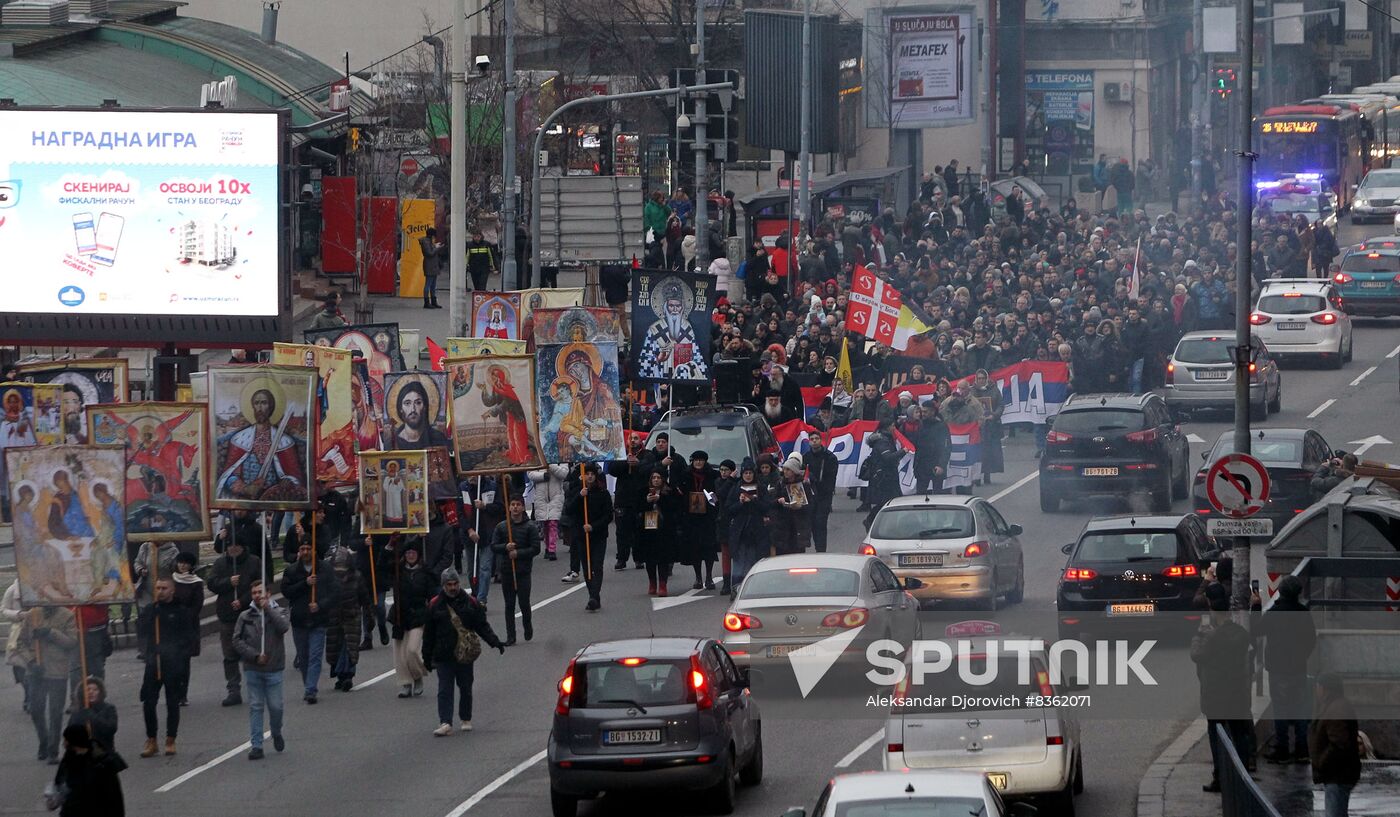 Serbia Kosovo Tensions Rally