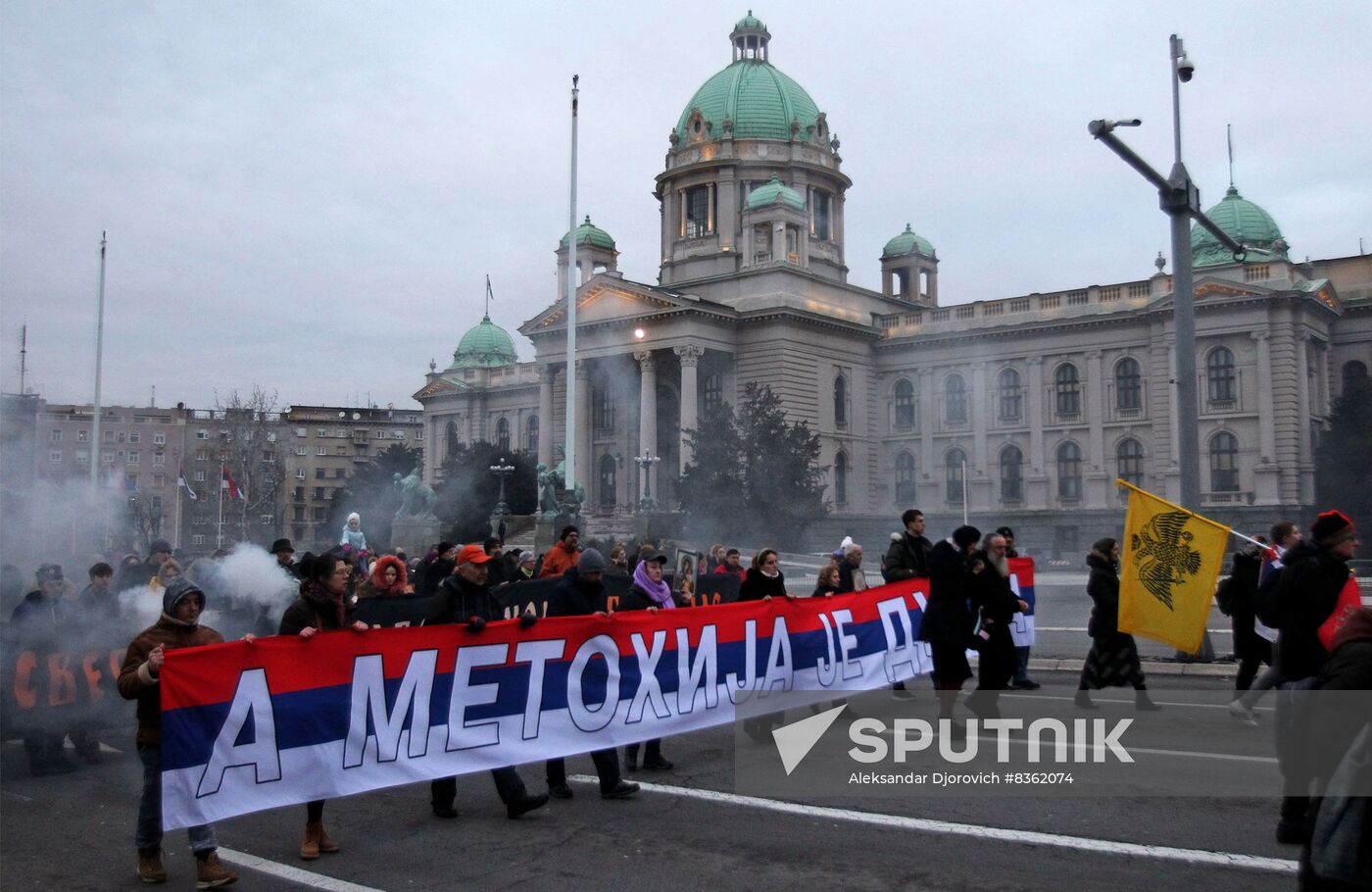 Serbia Kosovo Tensions Rally