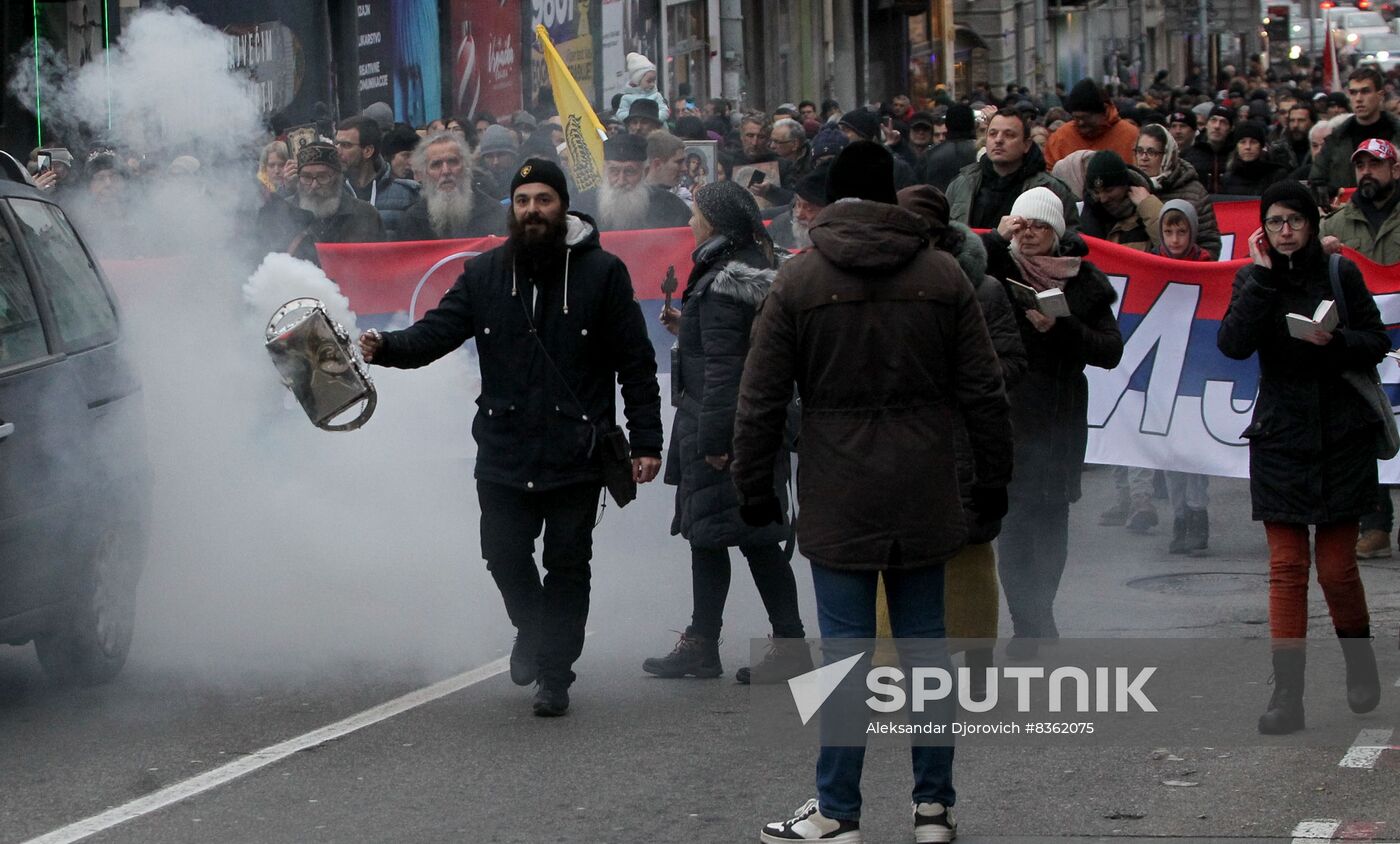 Serbia Kosovo Tensions Rally
