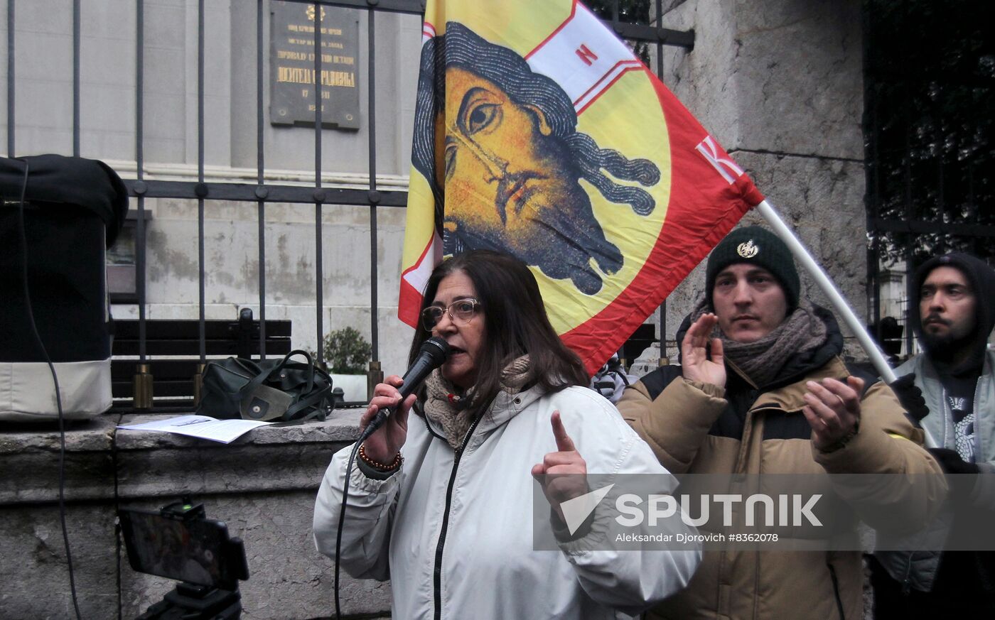Serbia Kosovo Tensions Rally