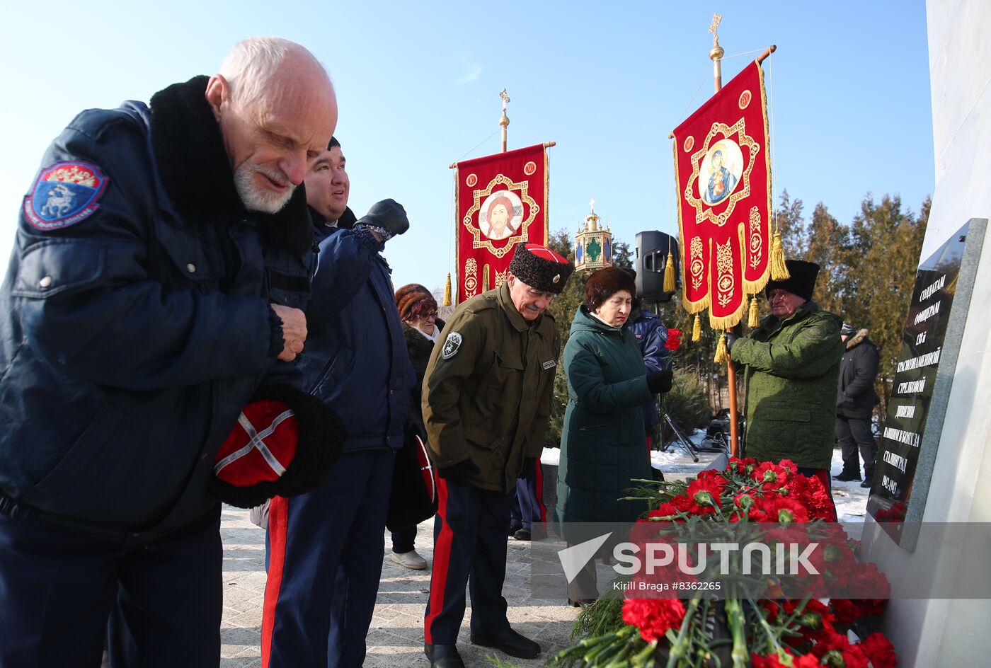 Russia WWII Stalingrad Battle Memorial Rally