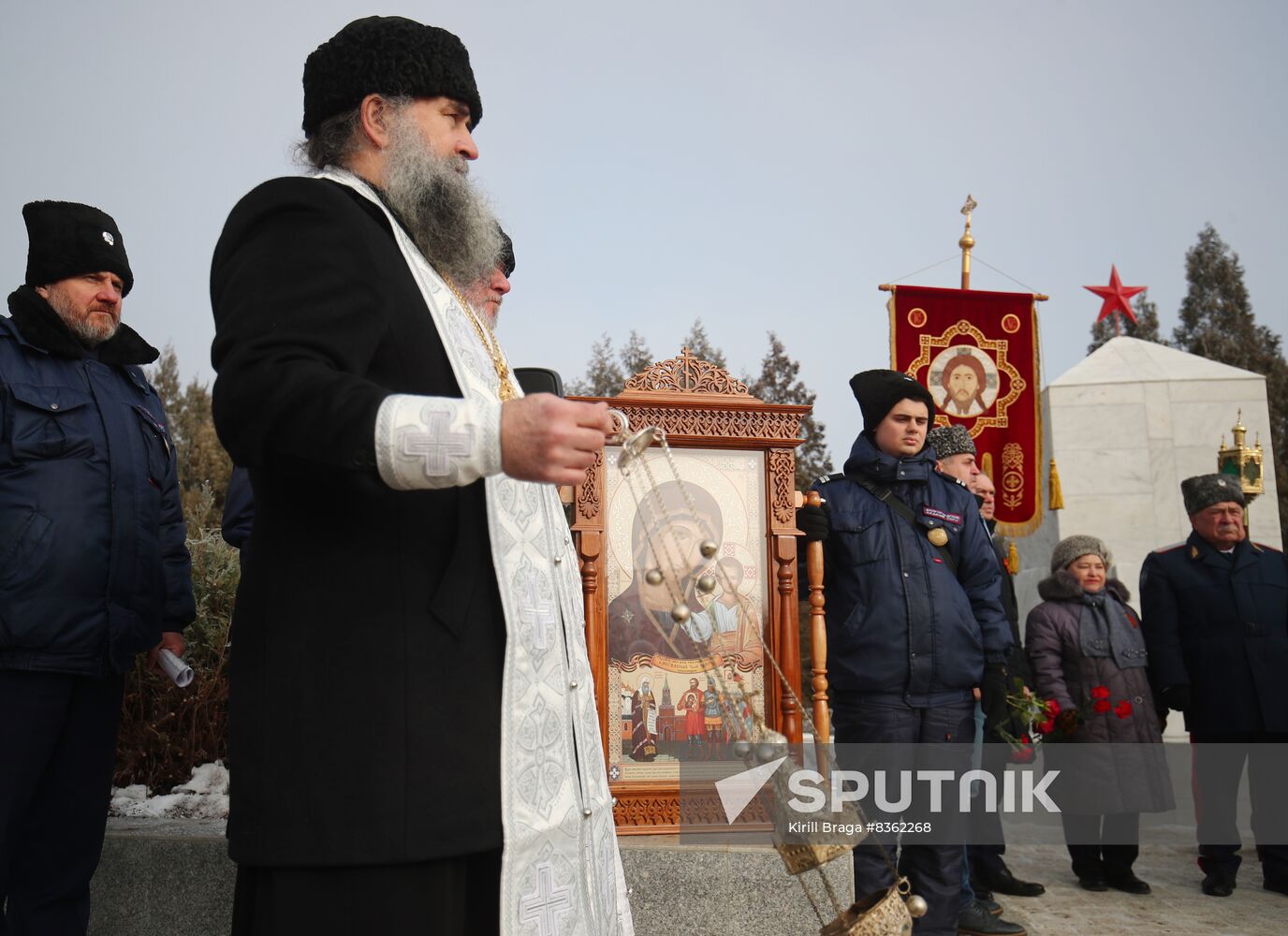 Russia WWII Stalingrad Battle Memorial Rally