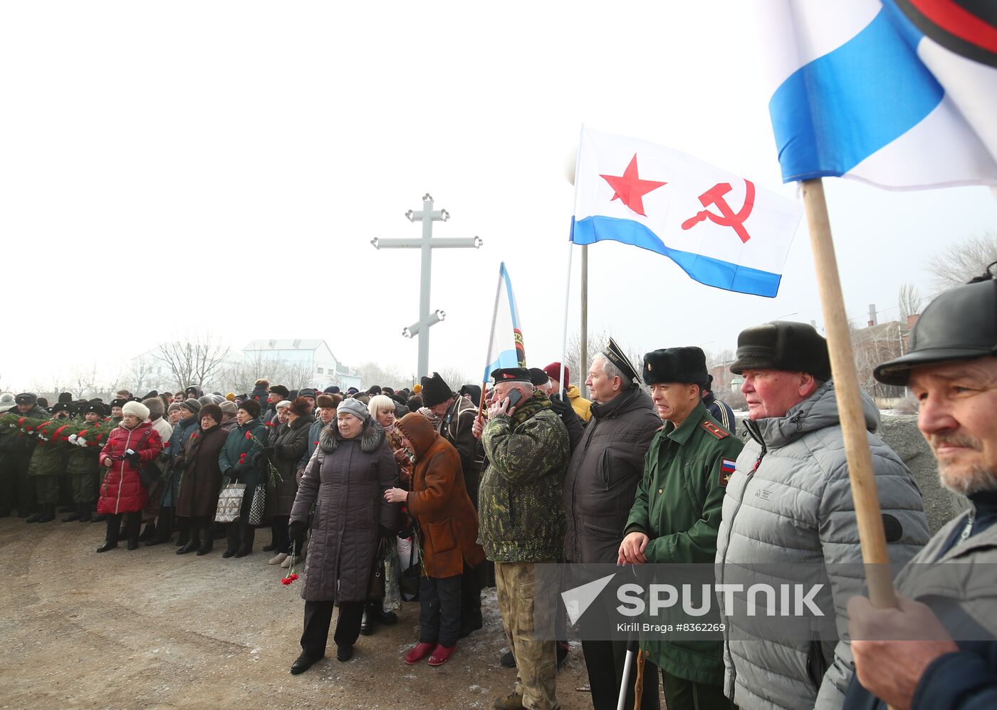 Russia WWII Stalingrad Battle Memorial Rally