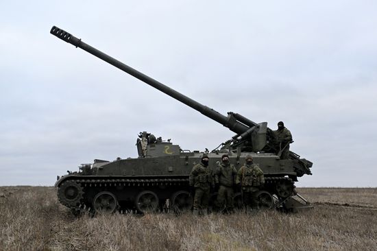 Russia Ukraine Military Operation Howitzers