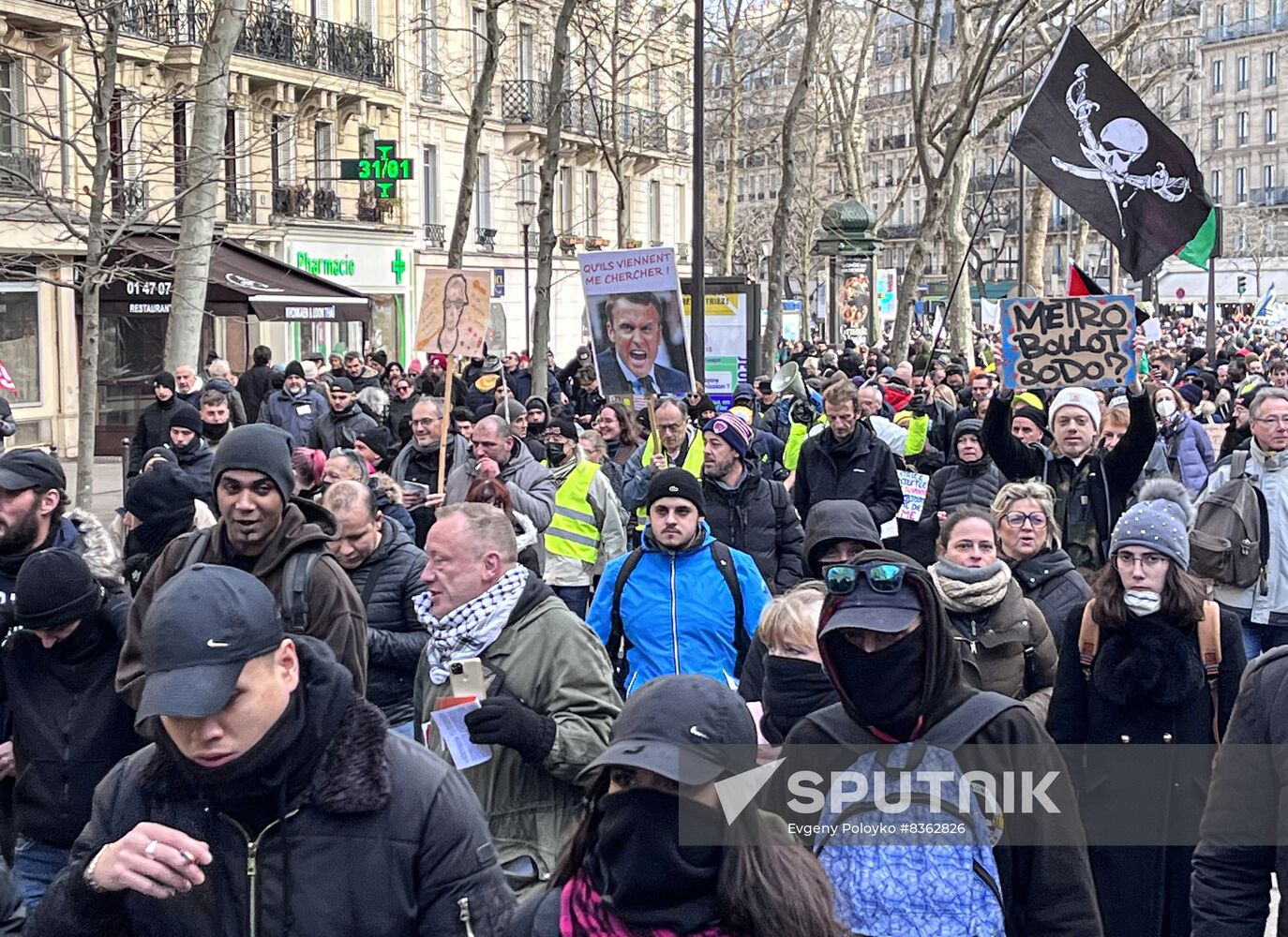 France Pension Reform Protest