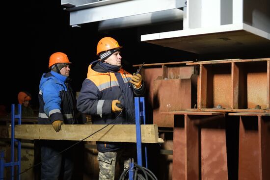 Russia Crimean Bridge Accident Restoration
