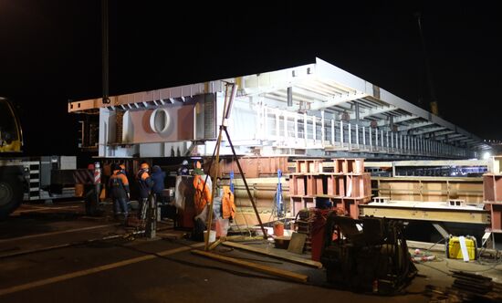 Russia Crimean Bridge Accident Restoration