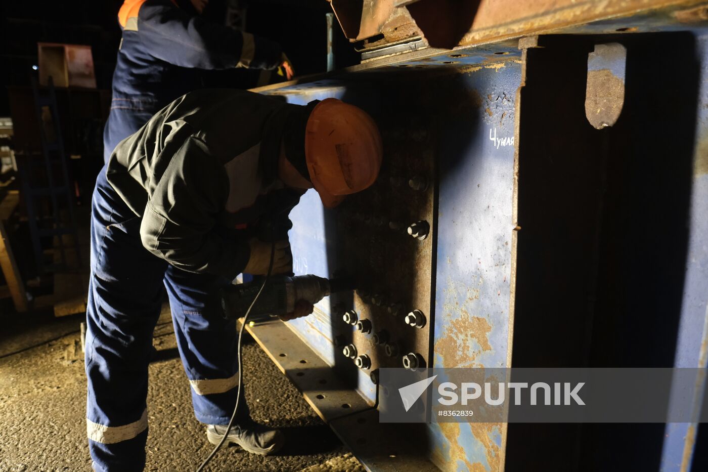Russia Crimean Bridge Accident Restoration