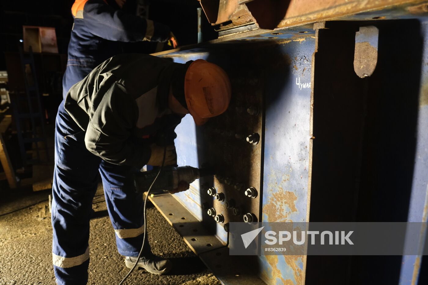 Russia Crimean Bridge Accident Restoration