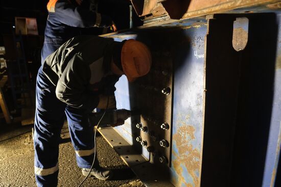 Russia Crimean Bridge Accident Restoration