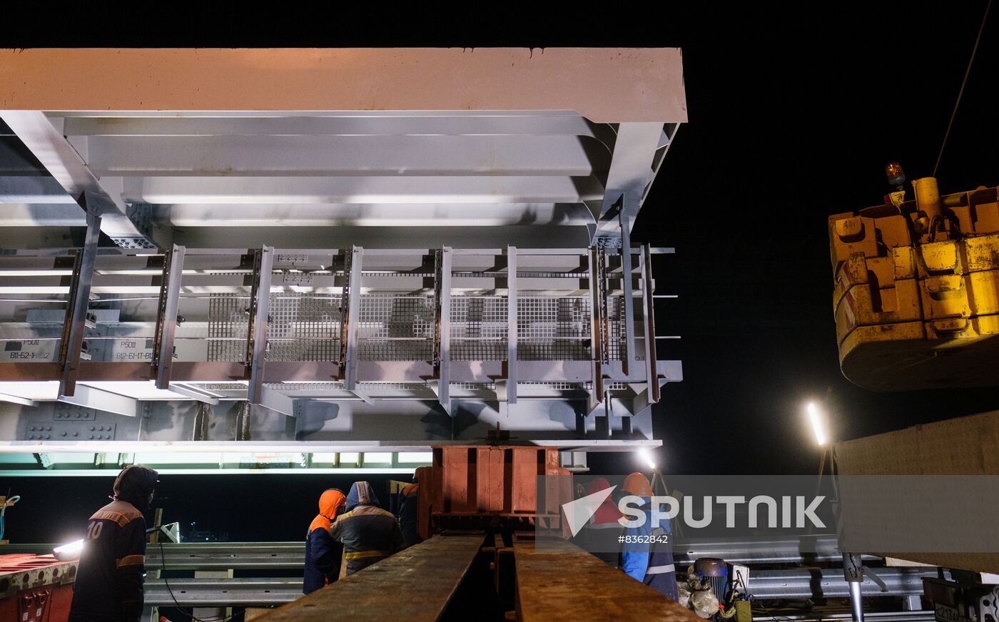 Russia Crimean Bridge Accident Restoration