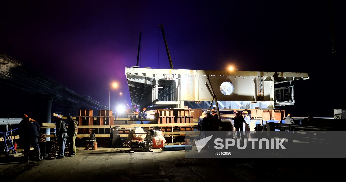 Russia Crimean Bridge Accident Restoration