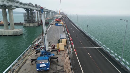 Russia Crimean Bridge Accident Restoration