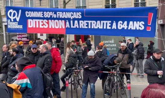 France Pension Reform Protest