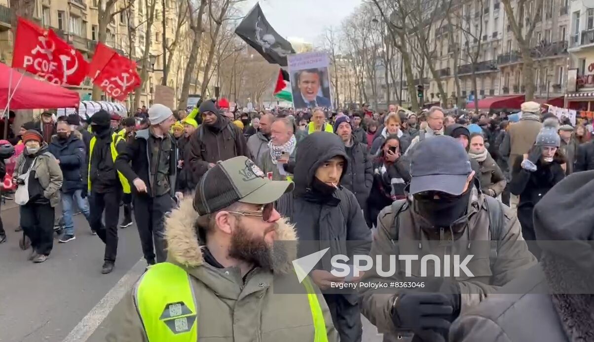 France Pension Reform Protest