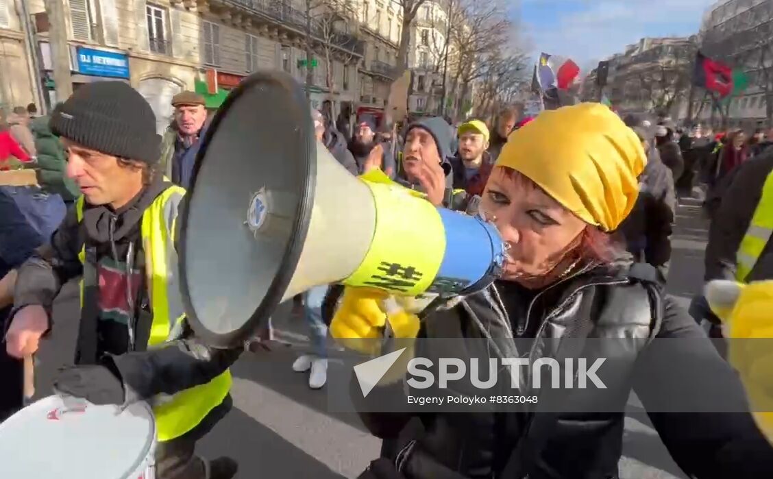 France Pension Reform Protest