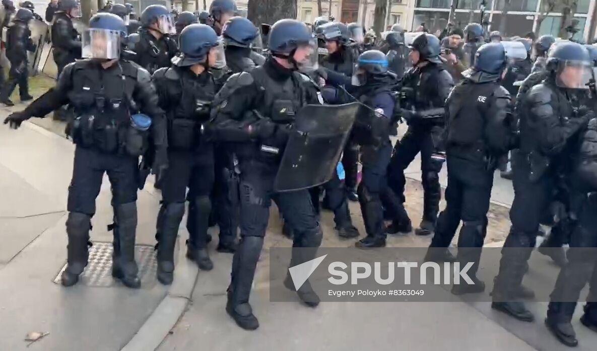 France Pension Reform Protest