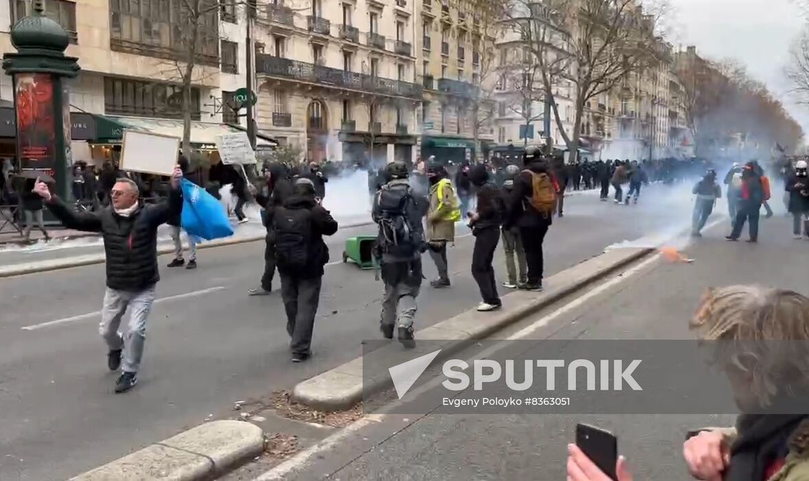 France Pension Reform Protest