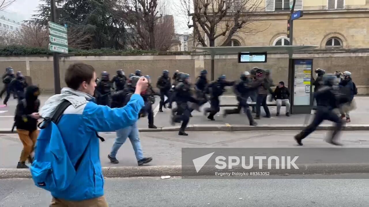 France Pension Reform Protest