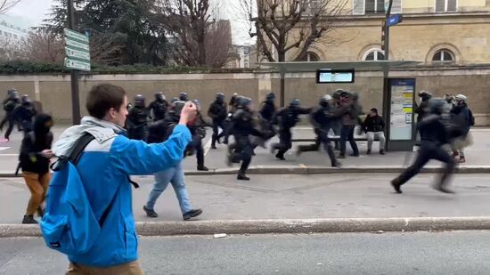 France Pension Reform Protest
