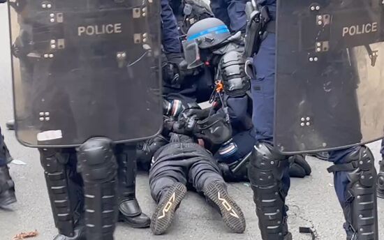 France Pension Reform Protest