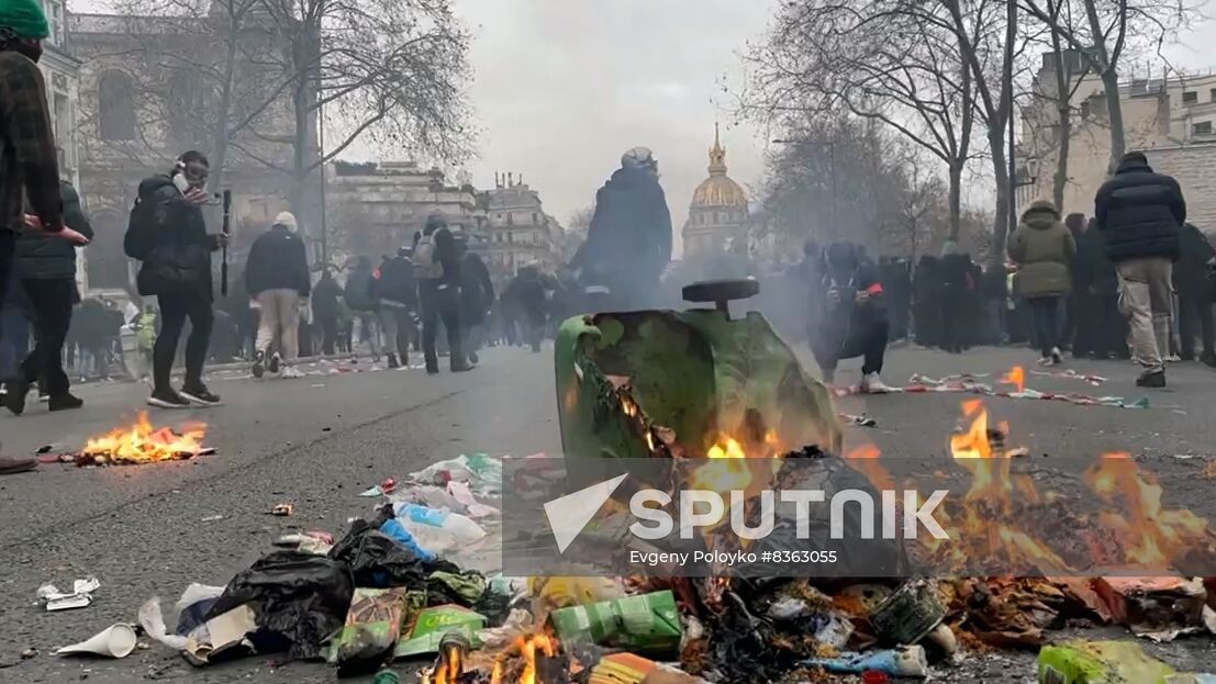 France Pension Reform Protest