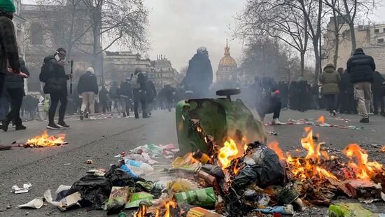 France Pension Reform Protest