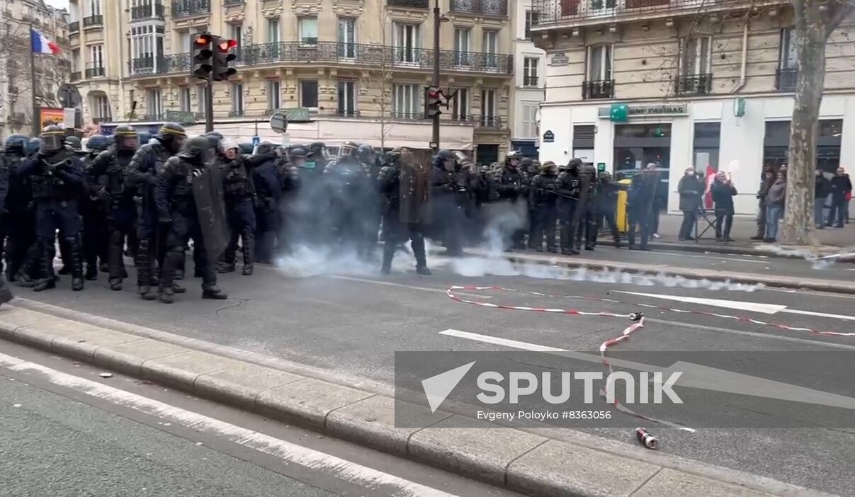 France Pension Reform Protest