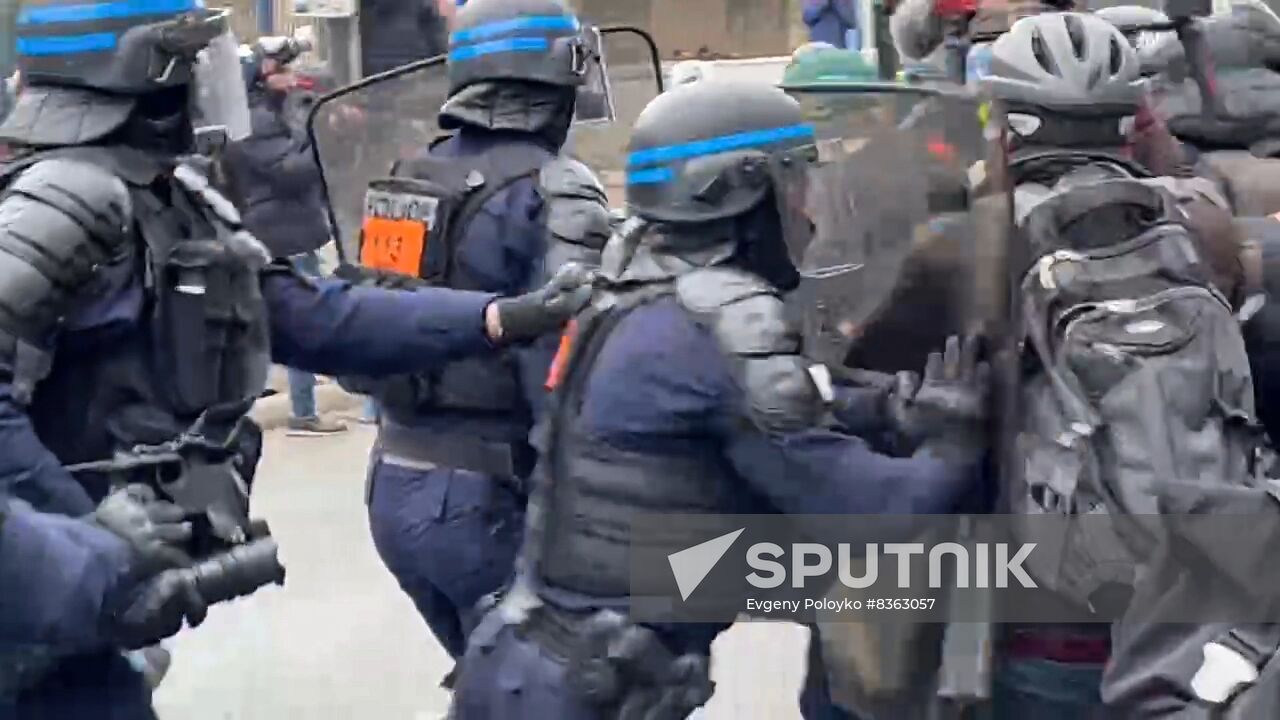 France Pension Reform Protest