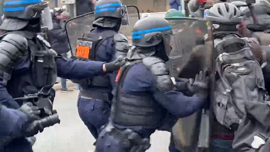 France Pension Reform Protest
