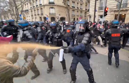 France Pension Reform Protest